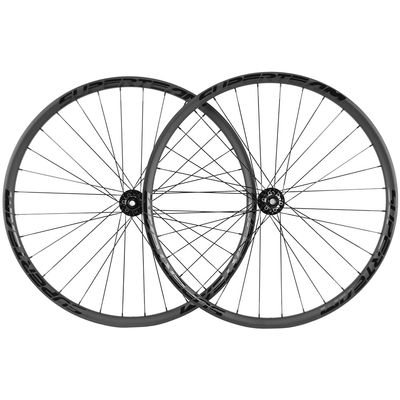 SUPERTEAM 29ER MTB Wheelset Tubeless 35mm Rim Width with Novatec 791 792 Thru Axle/QR/Boost (MS12 Speed, Center-Lock QR Type)