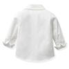 CORATED Toddler Dress Suits Baby Boys Clothes Sets Bowtie Shirts Suspenders Pants 4pcs Gentleman Outfits Suit 6 Month 6 Years (w-beige,3T) view 4