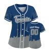 Custom Baseball Jersey for Women Hockey City Skyline Design Hip Hop Button Down Shirt Stitched/Printed Personalized Name & Number Fans Gift for Hockey Mom Women Girls S-4XL view 1