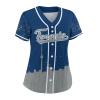 Custom Baseball Jersey for Women Hockey City Skyline Design Hip Hop Button Down Shirt Stitched/Printed Personalized Name & Number Fans Gift for Hockey Mom Women Girls S-4XL view 2