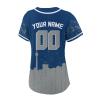Custom Baseball Jersey for Women Hockey City Skyline Design Hip Hop Button Down Shirt Stitched/Printed Personalized Name & Number Fans Gift for Hockey Mom Women Girls S-4XL view 3