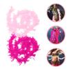 CALLARON 4pcs Plume Boas for Dress up and Crafts Trim Accessories for Parties Costumes and Stage in Light view 3