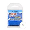 American Fishing Wire Mighty Mini Stainless Steel Split Ring, Size #1, 24 lb Test, Gunmetal Black, 8 pc
