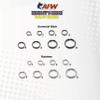 American Fishing Wire Mighty Mini Stainless Steel Split Ring, Size #1, 24 lb Test, Gunmetal Black, 8 pc view 3