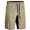 SWJGLITTR Men's Mountain Bike Shorts Lightweight Cycling Pockets Short Pants Quick Dry Military Loose Fit Short (Khaki Color,Small) view 1