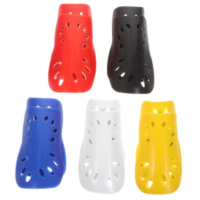 WHAMVOX 5 Pairs Professional Soccer Shin Guards Elastic Straps Breathable Shin Protectors for Men Women Boys and Girls