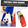 WHAMVOX 5 Pairs Professional Soccer Shin Guards Elastic Straps Breathable Shin Protectors for Men Women Boys and Girls view 4