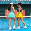 Pleated Tennis Skirts for Women High Waisted Athletic Golf Skorts with Pockets Shorts Running Workout Clothes (Light Blue-1, L) view 3