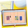Sosoport 1set Leather Zipper Volleyball Board Dry Erase Markers Portable Clipboard for Lightweight Design for and Players view 4