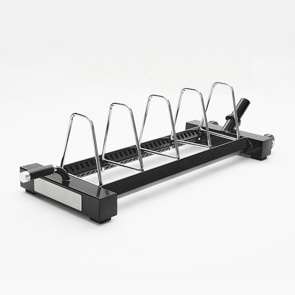 Barbell Plate Organizer for Home Gym, Adjustable 4 Slots Barbell Storage Rack, Weightlifting Storage & Arrangement, Women Men Workout Fitness Class