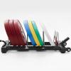 Barbell Plate Organizer for Home Gym, Adjustable 4 Slots Barbell Storage Rack, Weightlifting Storage & Arrangement, Women Men Workout Fitness Class view 2