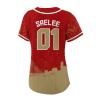 Custom Baseball Jersey Football City Skyline Design Hip Hop Button Down Shirt Stitched/Printed Personalized Name & Number Fans Gift for Football Mom Women Girls S-4XL view 4