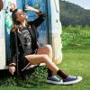 Adokoo Canvas Tennis Shoes for Women Low Top Casual White Navy Sneakers for Women Lace Up Fashion Comfortable Walking Shoes (Navy,7.5) view 2