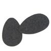 FOMIYES 1pair Self-Adhesive Shoe Sole Protectors Rubber High Heel Pads for Women Non- Stickers for Boots Sandals Easy to Apply Black view 1