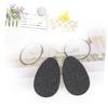 FOMIYES 1pair Self-Adhesive Shoe Sole Protectors Rubber High Heel Pads for Women Non- Stickers for Boots Sandals Easy to Apply Black view 2