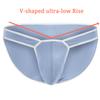 SUMABA Mens Sexy Briefs Bulge Enhancing Underwear Low Rise Pouch Hot Grey Breathable Mesh Male Panties High Cut xxl view 2
