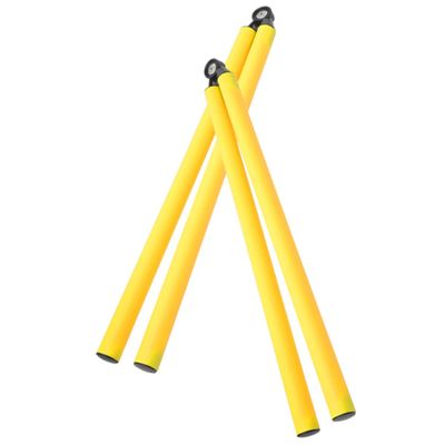 WHAMVOX 2 Pack Soccer Training Pole Agility Training Tool Football Agility Rods Men's Equipment Soccer Poles Yellow 1m Collapsible