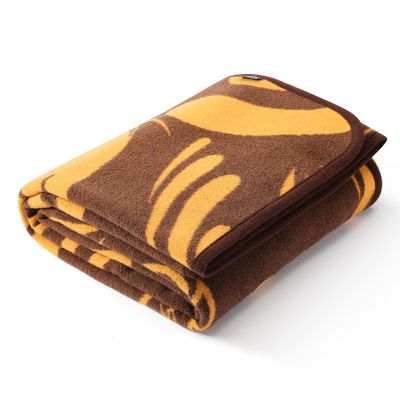 ACUSHLA Merino Wool Blanket - Soft Warm Thick Washable Large Throw Blanket for Camping Bed Couch Outdoor Travel All Weather, Rainforest Brown 79X63
