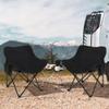 Alunaune Black Camping Chairs Folding Lawn Chair 2 Pack, Portable Beach Picnic Backpacking Chair for Adults Outdoor Sports Hiking Travel Fishing with Side Pocket Wide Seat view 1