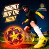 ANCBRUT Size 3 Light Up Soccer Ball Glow in The Dark Toy Ball Christmas Birthday Sports Gifts for 3-15+ Boys, Girls, Teens, Indoor/Outdoor Night Games, Includes with Pre-Installed Batteries & Pump view 2