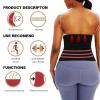 Vuirrm Waist Trainers for Women Belly Fat, Women's Waist Trimmer Sweat Bands for Stomach, Slimming Compression Sweat Belt,S,Silver, Small view 2