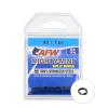 American Fishing Wire Mighty Mini Stainless Steel Split Ring, Size #2, 39 lb Test, Gunmetal Black, 7 pc