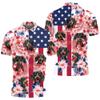 Dachshund Polo Golf Shirts for Men Women - 4 of July Polo Shirts Short Sleeve Mens Polo Shirts Dry Fit Serie 72 Size 3XL view 2