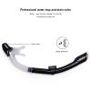 GeRRiT Snorkel Set Adult, Anti-Fog Panoramic Diving Goggles Dry Valve Snorkel Mask Impact Resistant Snorkeling Gear for Men and Women,Youth, Junior, Blue view 4