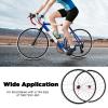 KONGKUNI Aluminum Alloy 700c Road Bicycle Wheelset, 7/8/9/10/11 Speed Double Wall Alloy Wheelset, Quick Release Rim Brake Bike Wheels, with C/V Brake, 30mm Depth view 4