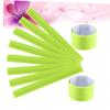 FOYTOKI 4pcs Reflective PVC Wrist Bands for Night Running Walking Hiking Jogging High Visibility Safety Armbands Fluorescent Green view 3