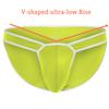 SUMABA Mens Sexy Briefs Bulge Enhancing Underwear Low Rise Pouch Hot Yellow Breathable Mesh Male Panties High Cut Medium view 3