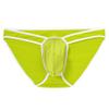 SUMABA Mens Sexy Briefs Bulge Enhancing Underwear Low Rise Pouch Hot Yellow Breathable Mesh Male Panties High Cut Medium view 4