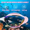 WAVE Nearsighted Swim Goggles, Shortsighted Optical Swimming Goggles No Leaking Anti Fog UV Protection for Adult Men Women view 3