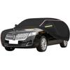 WOLWES Car Cover are Suitable for Lincoln MKT All-Weather Windproof, Snowproof, Rainproof, UV-Protected and Breathable All-Season Universal with Side Door Zip Oxford Cloth Car Cover (Color : Black) view 1