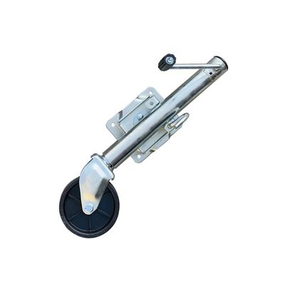 Heavy Duty Marine Swivel Trailer Jack - Boat Trailer Jack With Wheel, Swivel Folding Trailer Support Wheel, 15cm Trailer Wheels, 25cm Lift, 540kg Vertical Load, For Yacht, Caravan, Boat ( Color : Silv