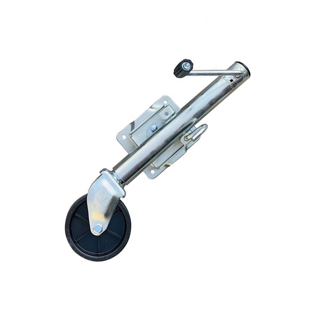 Heavy Duty Marine Swivel Trailer Jack - Boat Trailer Jack With Wheel, Swivel Folding Trailer Support Wheel, 15cm Trailer Wheels, 25cm Lift, 540kg Vertical Load, For Yacht, Caravan, Boat ( Color : Silv
