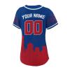 Custom Baseball Jersey for Women Fashion City Skyline Design Hip Hop Button Down Shirt Stitched/Printed Personalized Name & Number Fans Gift for Baseball Mom Women Girls S-4XL view 3