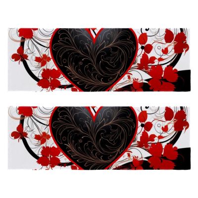 VTGHDEEQ Gym Towels,Hand Towels,Workout Towels for Gym Bag,Art Heart Flower Love,2-Pc, 11.5x32 in, T9jc7ezqsprz, Iu5n0rijirfv
