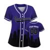 Custom Baseball Jersey Football City Skyline Design Hip Hop Button Down Shirt Stitched/Printed Personalized Name & Number Fans Gift for Football Mom Women Girls S-4XL view 1