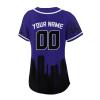 Custom Baseball Jersey Football City Skyline Design Hip Hop Button Down Shirt Stitched/Printed Personalized Name & Number Fans Gift for Football Mom Women Girls S-4XL view 3