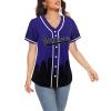 Custom Baseball Jersey Football City Skyline Design Hip Hop Button Down Shirt Stitched/Printed Personalized Name & Number Fans Gift for Football Mom Women Girls S-4XL view 4