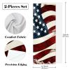 VTGHDEEQ Hand Towels for Bathroom,Gym Towels for Working Out,Sports Towel,American Flag Striped Waves,2-Pc, V4dm3nqedjoo, Sk5i5riksmrg view 3