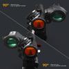 Feyachi RS-23 Red Dot Sight with M40 3X Magnifier Combo Kit, 1x22mm Red Dot Sight & Magnifier Built-in Flip Mount Combo, Absolute Co-Witness view 3