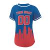 Custom Baseball Jersey for Women Fashion City Skyline Design Hip Hop Button Down Shirt Stitched/Printed Personalized Name & Number Fans Gift for Baseball Mom Women Girls S-4XL view 3