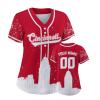 Custom Baseball Jersey for Women Fashion City Skyline Design Hip Hop Button Down Shirt Stitched/Printed Personalized Name & Number Fans Gift for Baseball Mom Women Girls S-4XL view 1