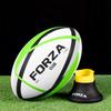 FORZA Rugby Balls [12 Pack] - Premium Training & Official Match Balls | Mesh Carry Bag Included (Club (Green), 5) view 4