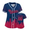 Custom Baseball Jersey for Women Fashion City Skyline Design Hip Hop Button Down Shirt Stitched/Printed Personalized Name & Number Fans Gift for Baseball Mom Women Girls S-4XL view 1