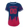 Custom Baseball Jersey for Women Fashion City Skyline Design Hip Hop Button Down Shirt Stitched/Printed Personalized Name & Number Fans Gift for Baseball Mom Women Girls S-4XL view 3