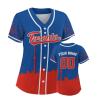 Custom Baseball Jersey for Women Fashion City Skyline Design Hip Hop Button Down Shirt Stitched/Printed Personalized Name & Number Fans Gift for Baseball Mom Women Girls S-4XL view 1