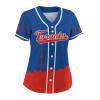 Custom Baseball Jersey for Women Fashion City Skyline Design Hip Hop Button Down Shirt Stitched/Printed Personalized Name & Number Fans Gift for Baseball Mom Women Girls S-4XL view 3